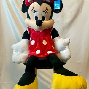 Jumbo 38” Disney Minnie Mouse Plush Retired with Yellow Shoes- NEW Tags